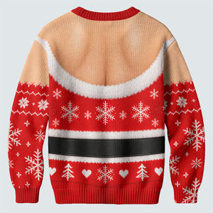 Busty Mrs Claus Red Bow Ugly Christmas Sweater, Ugly Sweater Party, Golf Lover Gifts