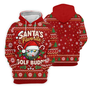 Santa's Favorite Buddy Christmas Golf Shirt, Ladies Golf Apparel, Womens Golf Apparel