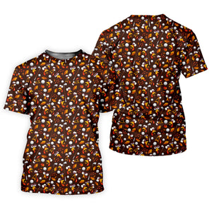 Golf Balls Turkey Fall Thanksgiving Golf Shirt, Womens Golf Apparel, Ladies Golf Tops