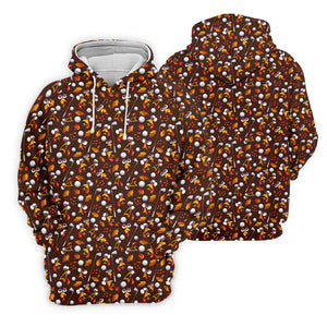 Golf Balls Turkey Fall Thanksgiving Golf Shirt, Womens Golf Apparel, Ladies Golf Tops