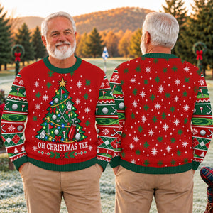 Oh Christmas Tee Ugly Christmas Sweater, Christmas Golf Gift, Funny Christmas Outfit - View 4