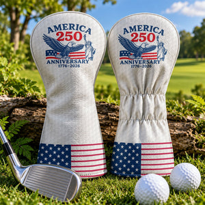 America 250 Anniversary Eagle Golf Ball Headcover, Patriotic Golf Gift, Gift For Him