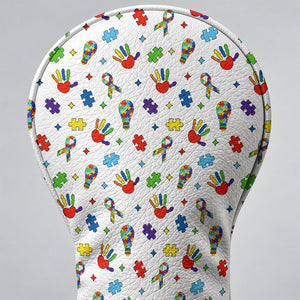 Autism Awareness Puzzle Hands Golf Head Cover, Autism Awareness Gift, Driver Cover