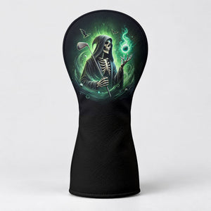 Hello Darkness My Old Friend Skull Golf Head Cover, Golf Gift Ideas, Golf Lover Gift