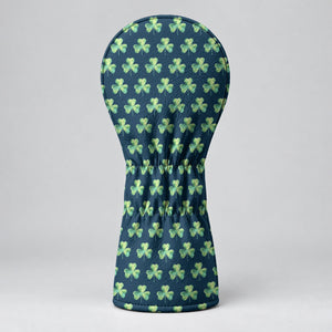 St Patrick's Day Shamrock Golfer Green Golf Headcover, Irish Golf Gift, Driver Cover