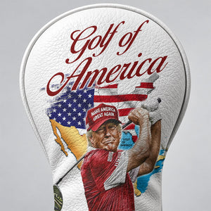 Trump Golf Of America 250th Anniversary Golf Headcover, Golfer Gift, Driver Headcover