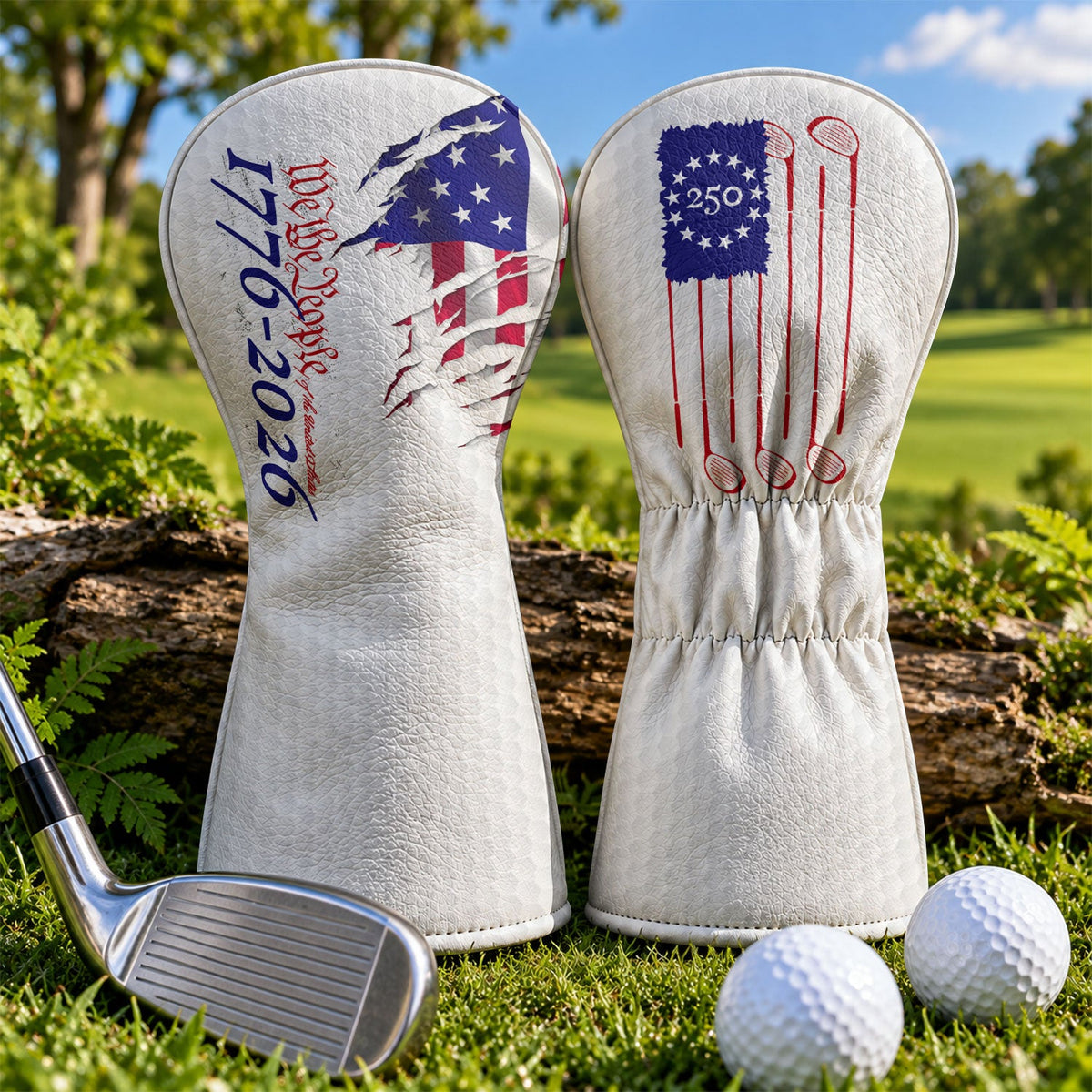 We The People 1776-2026 Betsy Ross Flag Golf Headcover, Golf Lover Gift, Gift For Him