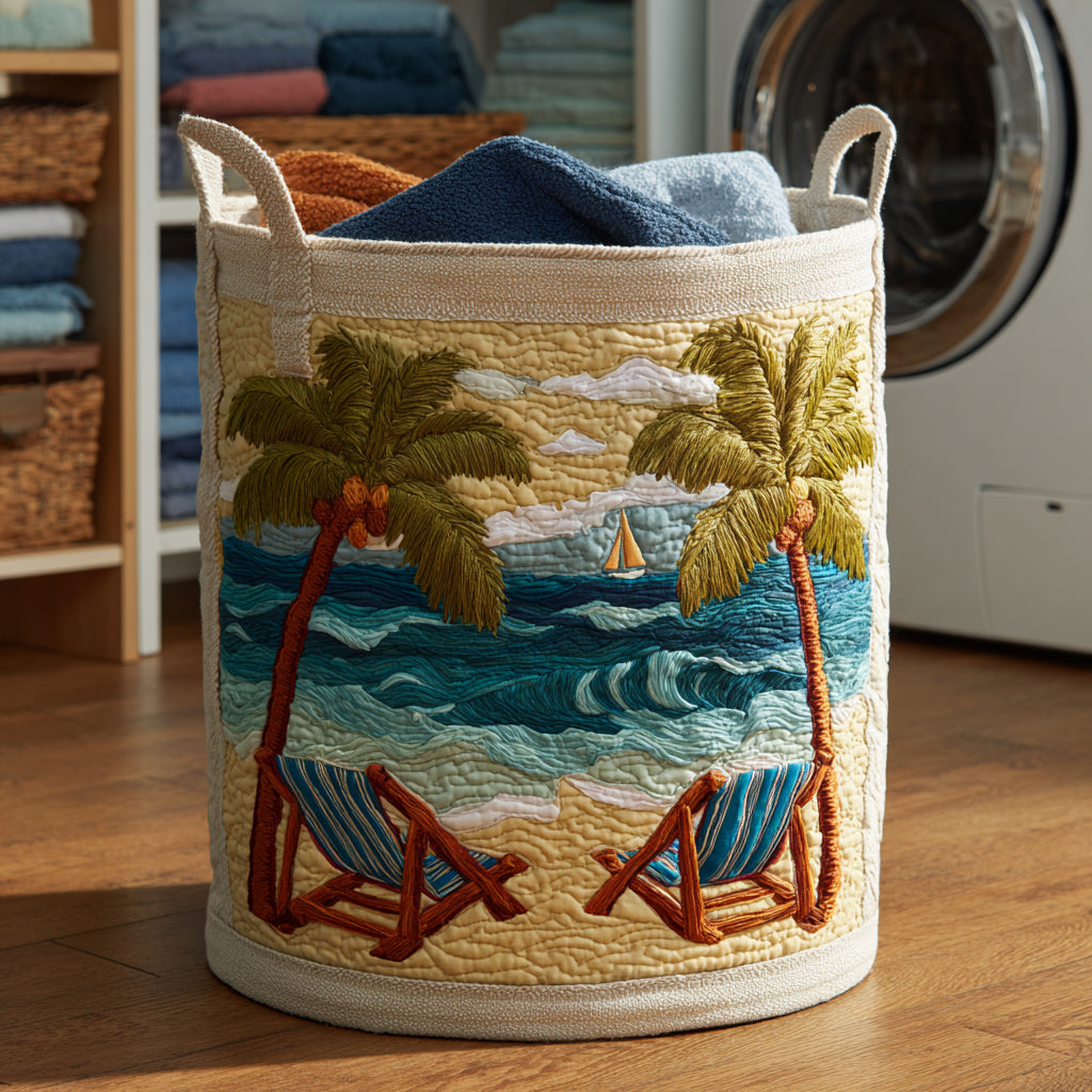 Beach Breeze Laundry Basket Laundry Gifts, Housewarming Gift Ideas, Mother's Day Gifts