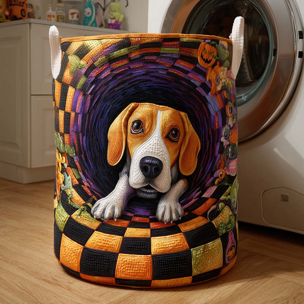 Beagle Spiral Watch Laundry Basket Laundry Gifts, Housewarming Gift Ideas, Mother's Day Gifts