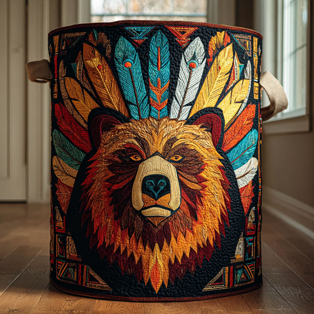 Bear Emblem Laundry Basket Laundry Gifts, Housewarming Gift Ideas, Mother's Day Gifts