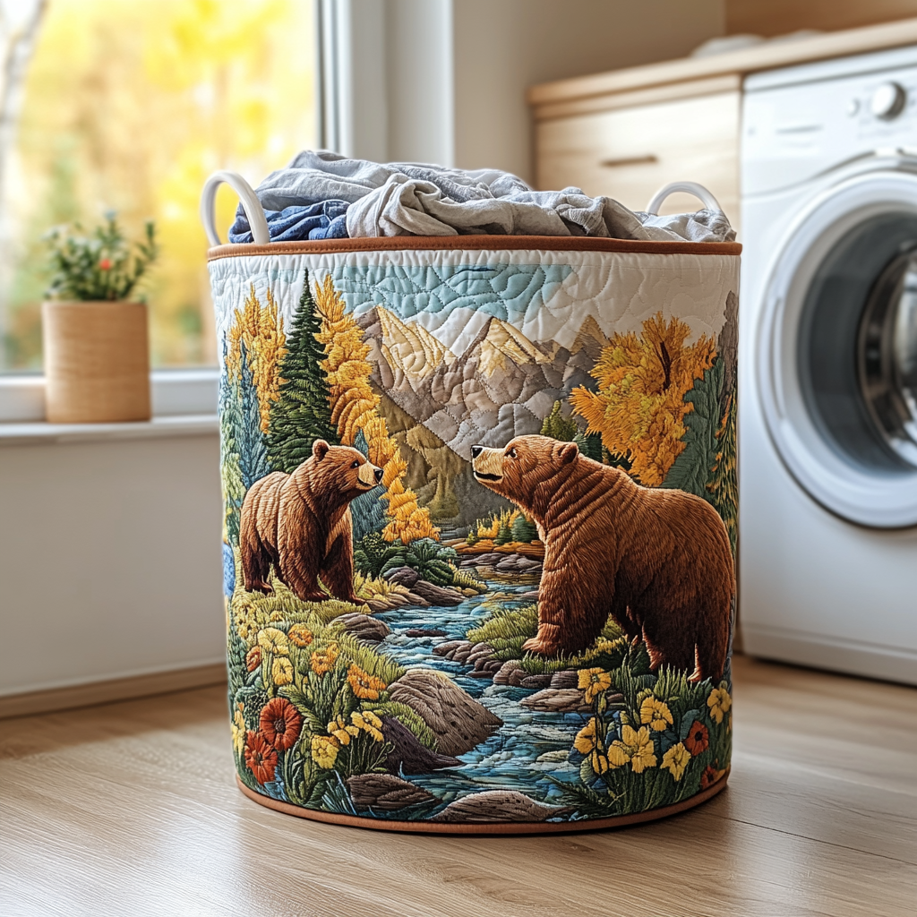 Bear Meadow Laundry Basket Laundry Gifts, Housewarming Gift Ideas, Mother's Day Gifts
