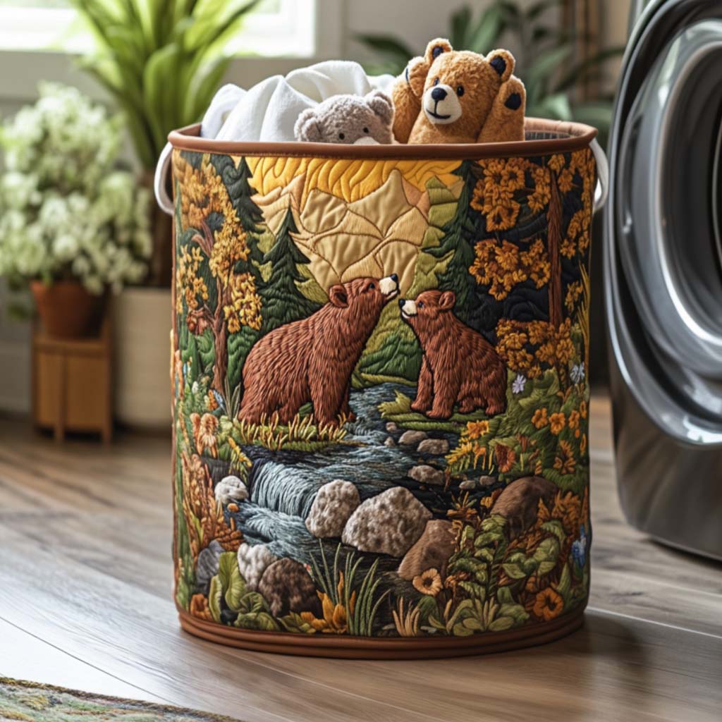 Bear Nature Glow Laundry Basket Laundry Gifts, Housewarming Gift Ideas, Mother's Day Gifts