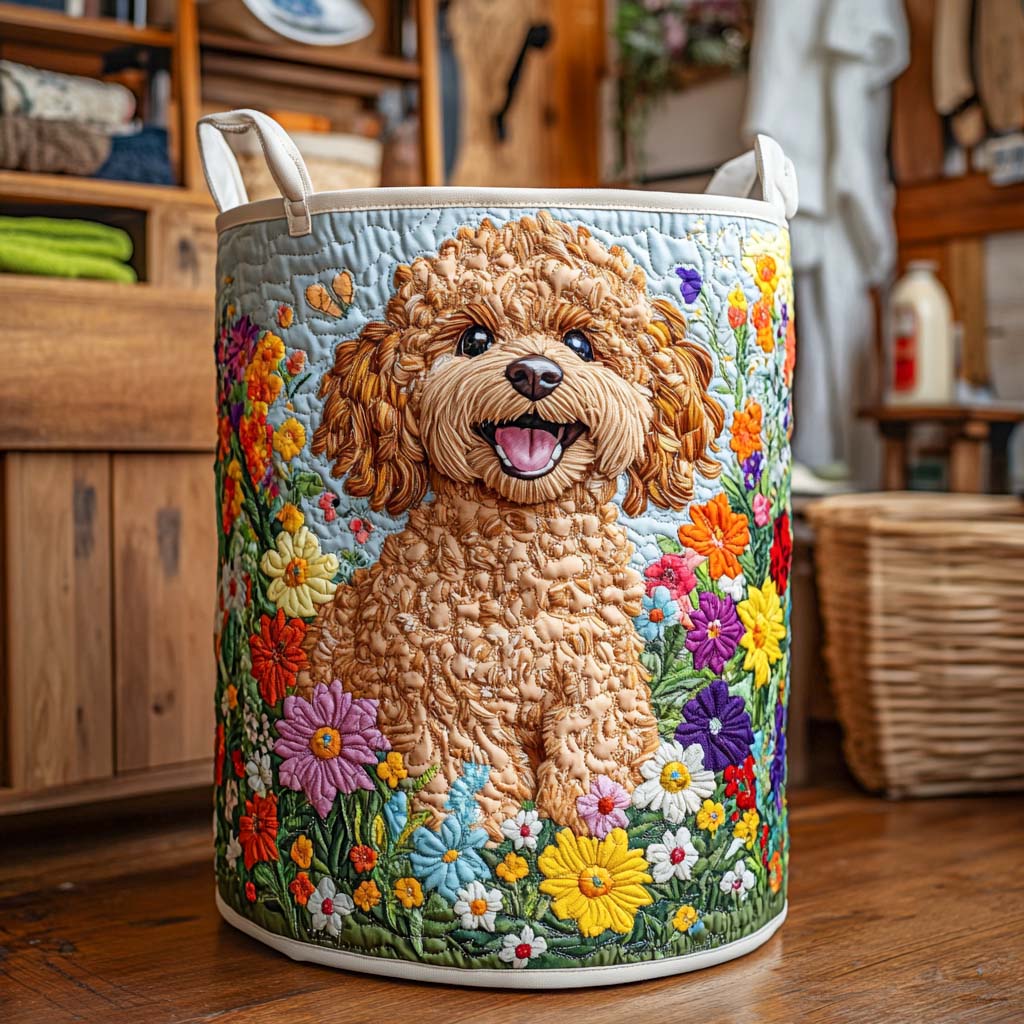 Bloom Joy Pup Laundry Basket Laundry Gifts, Housewarming Gift Ideas, Mother's Day Gifts