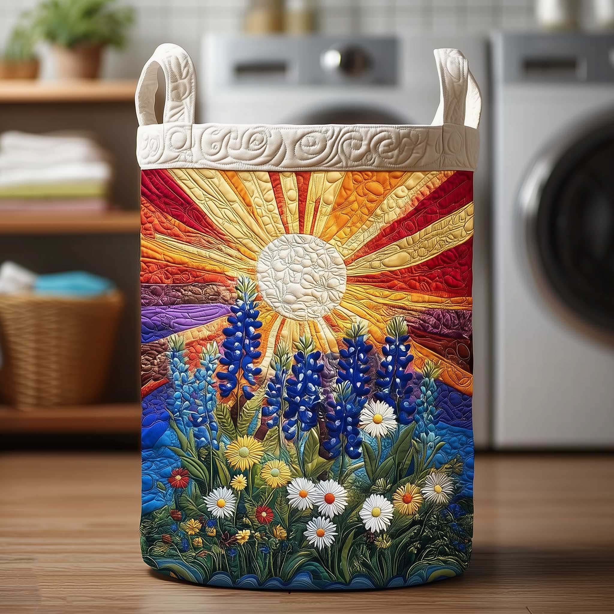 Blooming Sunrise Laundry Basket Laundry Gifts, Housewarming Gift Ideas, Mother's Day Gifts