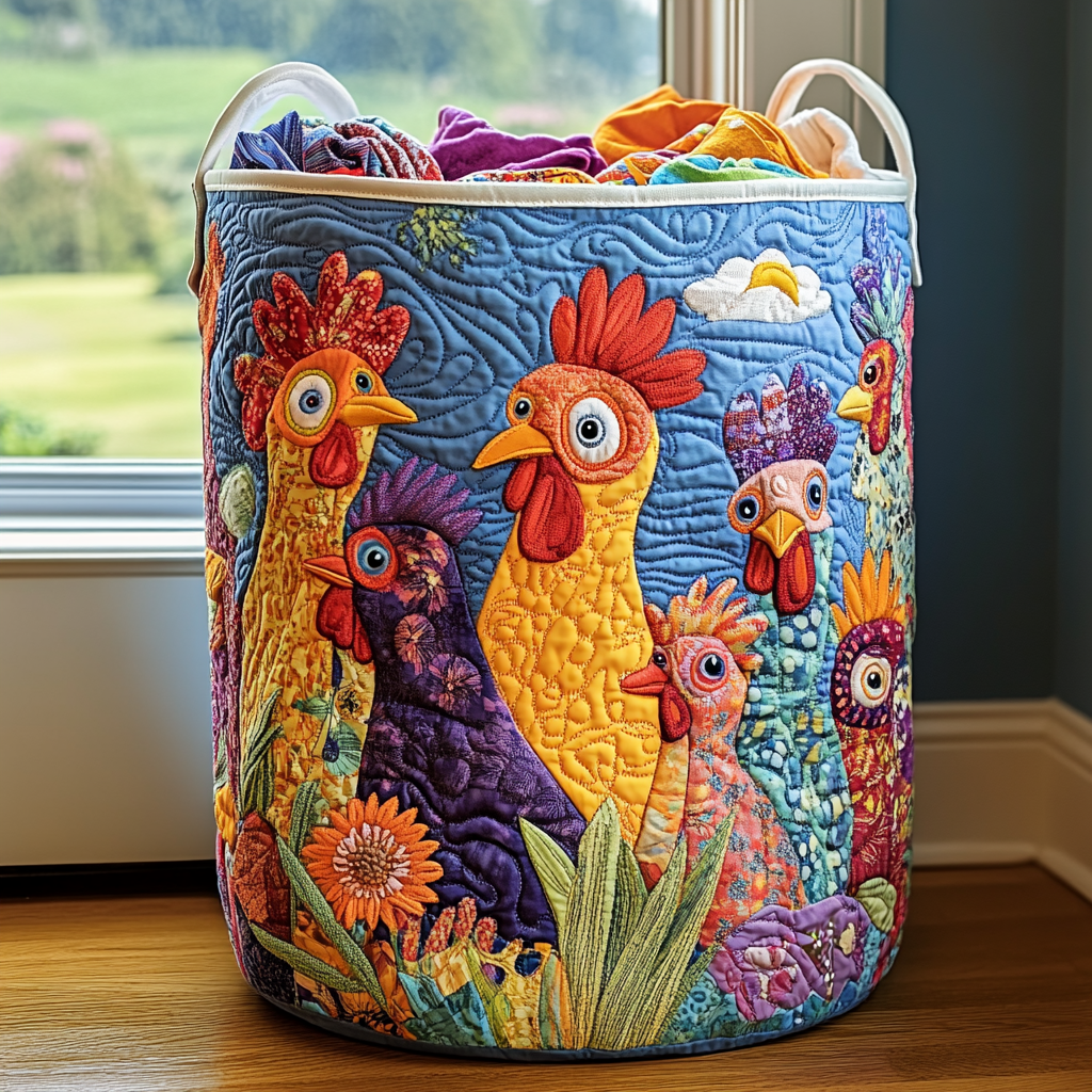 Blossom Chicken Laundry Basket Laundry Gifts, Housewarming Gift Ideas, Mother's Day Gifts