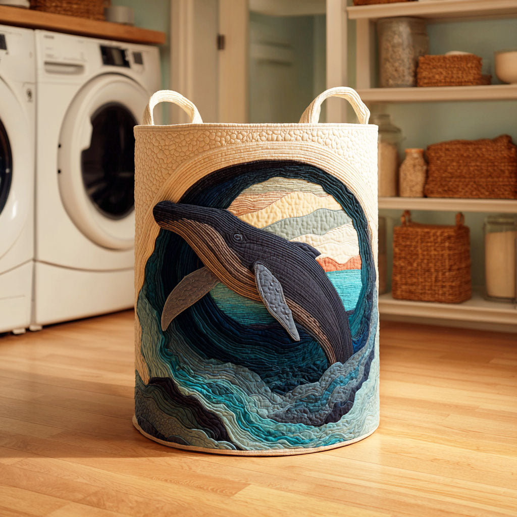 Blue Whale Song Laundry Basket Laundry Gifts, Housewarming Gift Ideas, Mother's Day Gifts