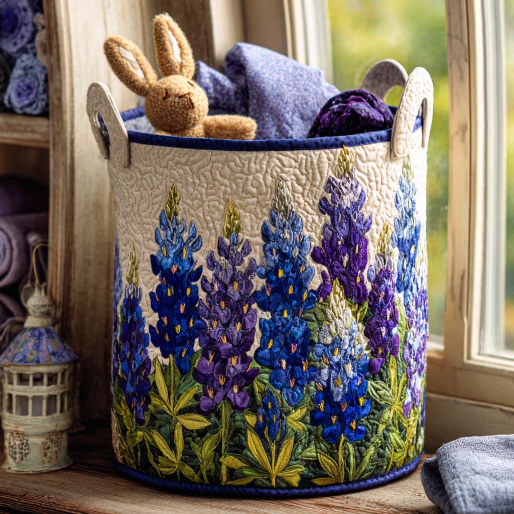 Bluebonnet Dream Path Laundry Basket Laundry Gifts, Housewarming Gift Ideas, Mother's Day Gifts