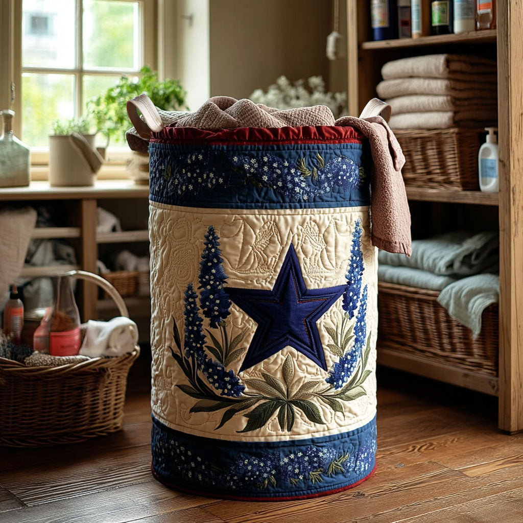 Bluebonnet Star Laundry Basket Laundry Gifts, Housewarming Gift Ideas, Mother's Day Gifts