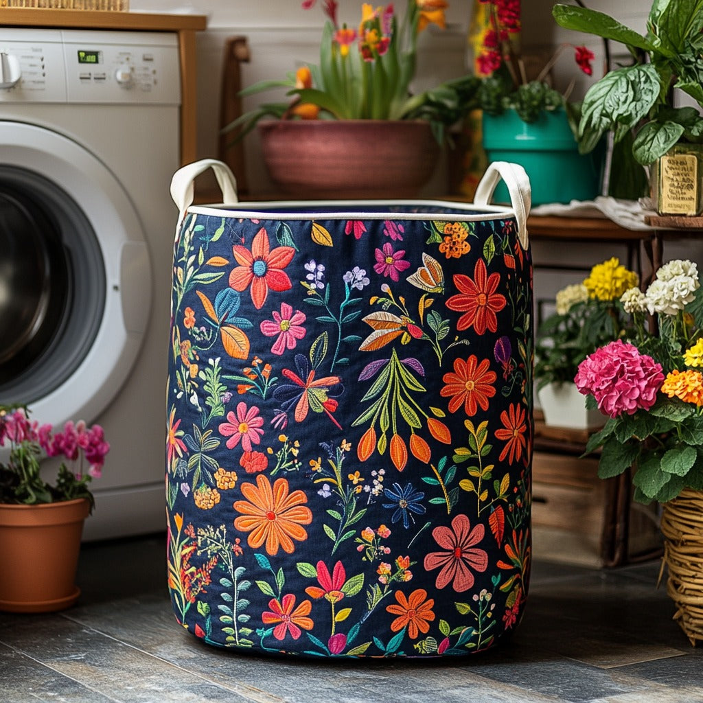 Boho Patchwork Laundry Basket Laundry Gifts, Housewarming Gift Ideas, Mother's Day Gifts