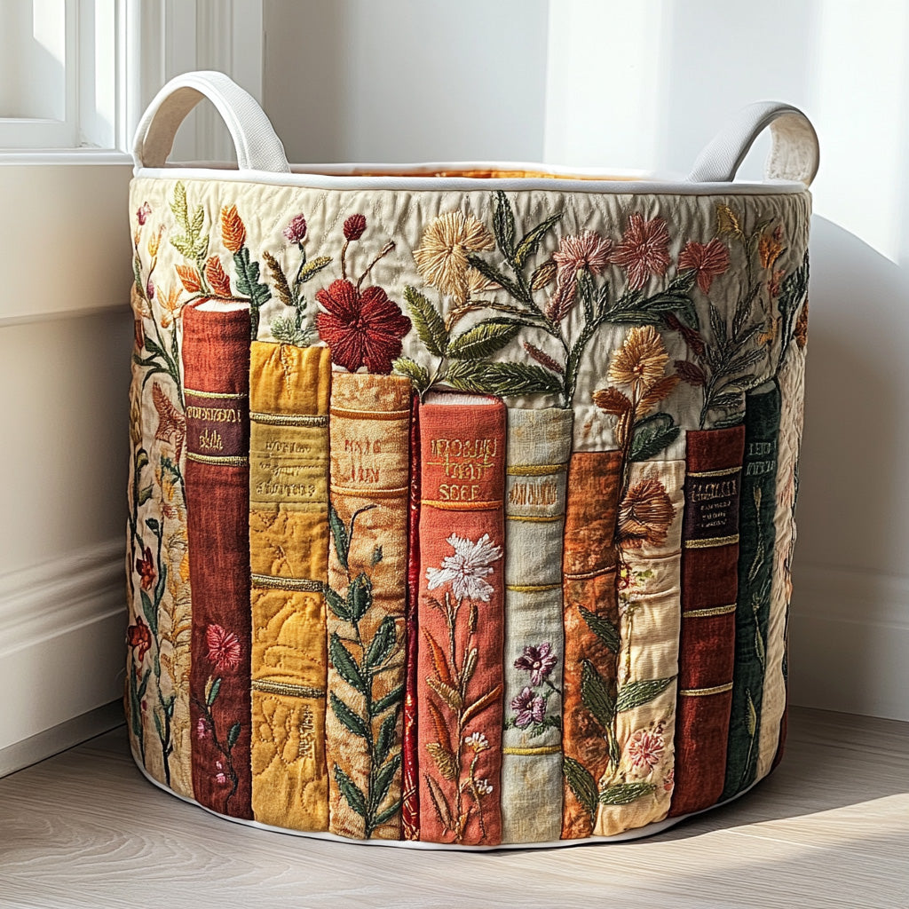 Bookish Garden Laundry Basket Laundry Gifts, Housewarming Gift Ideas, Mother's Day Gifts