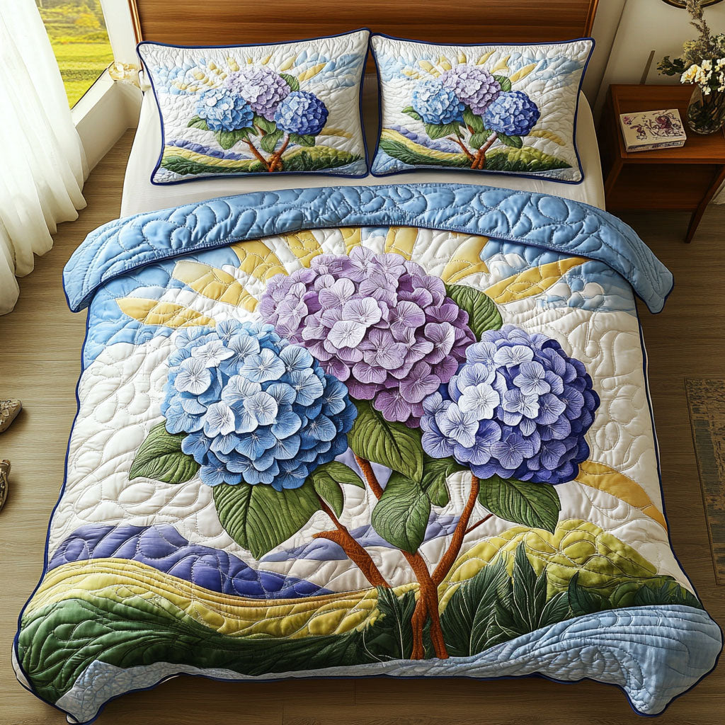 Botanical Wonders Quilted Bedding Set Quilted Bedspread Housewarming Gift