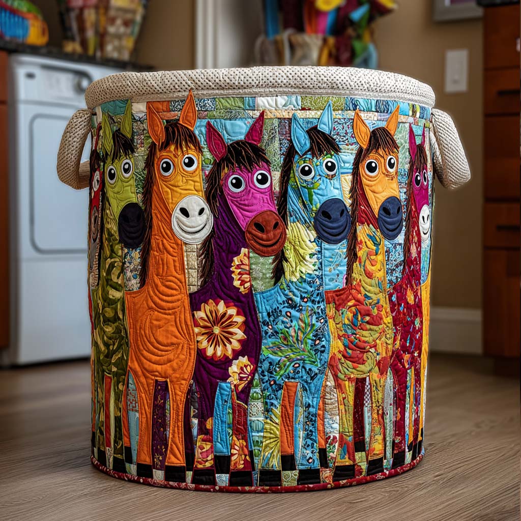 Bright Herd Laundry Basket Laundry Gifts, Housewarming Gift Ideas, Mother's Day Gifts