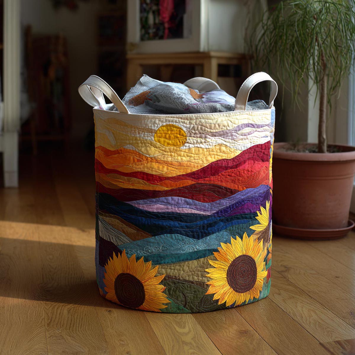 Bright Petals Laundry Basket Laundry Gifts, Housewarming Gift Ideas, Mother's Day Gifts