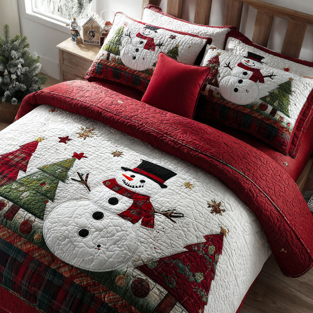 Button Nose Buddy 3-Piece Quilted Bedding Set Lightweight Quilt Set Thanksgiving Gift