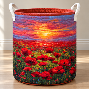 Red Poppy Christmas Gifts laundry basket