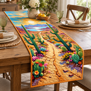 Desert Sunshine quilted table runner on dining table