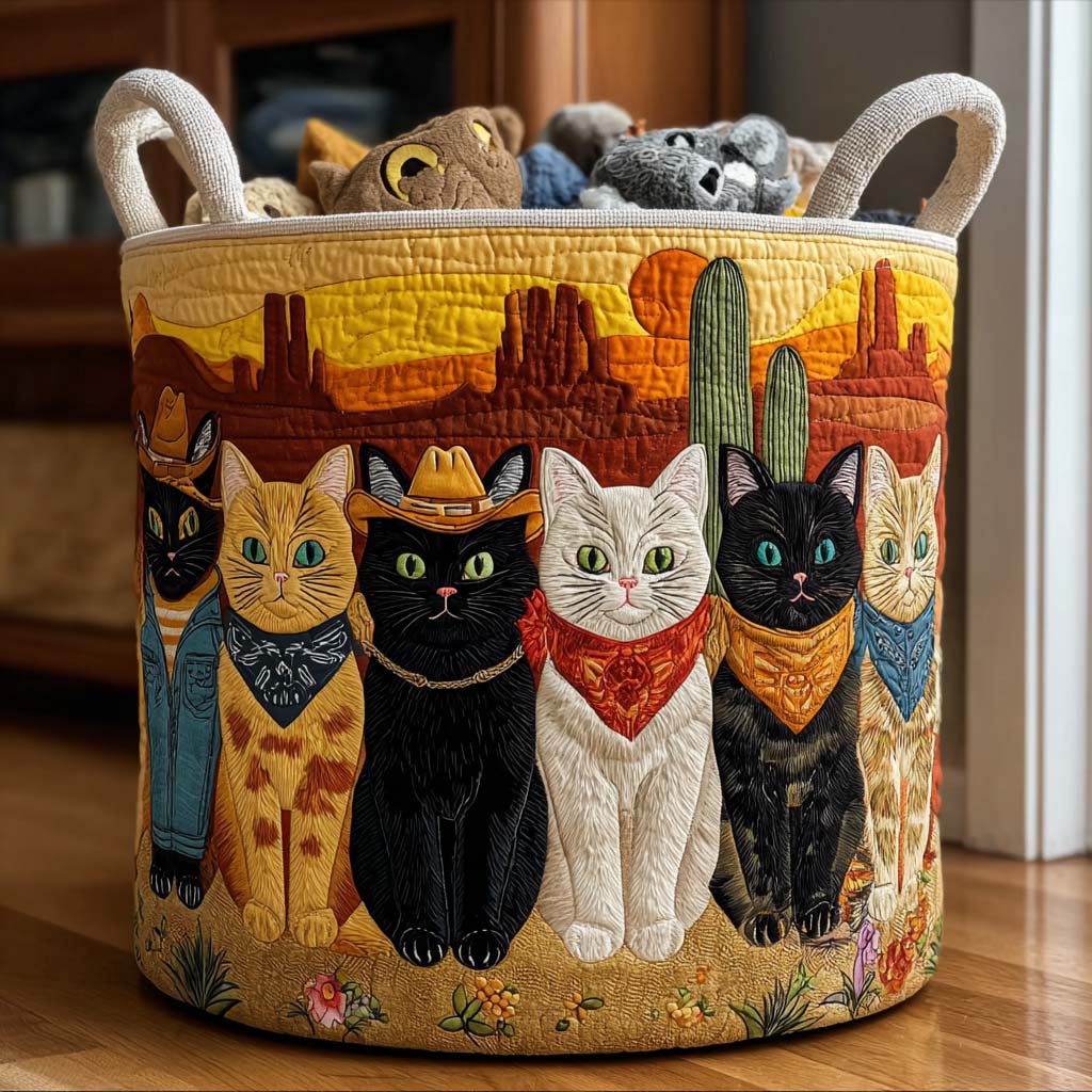 Cactus Cat Laundry Basket Laundry Gifts, Housewarming Gift Ideas, Mother's Day Gifts