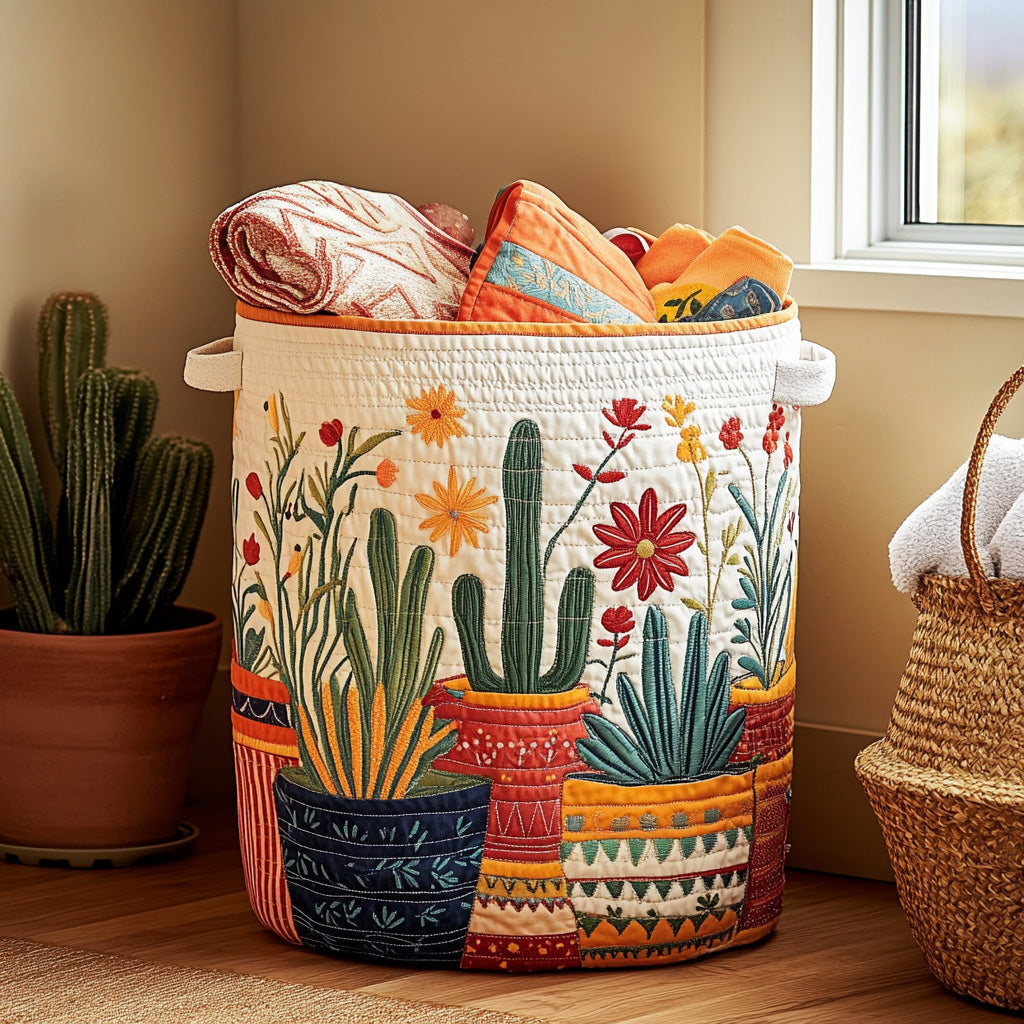 Cactus Sunset Laundry Basket Laundry Gifts, Housewarming Gift Ideas, Mother's Day Gifts
