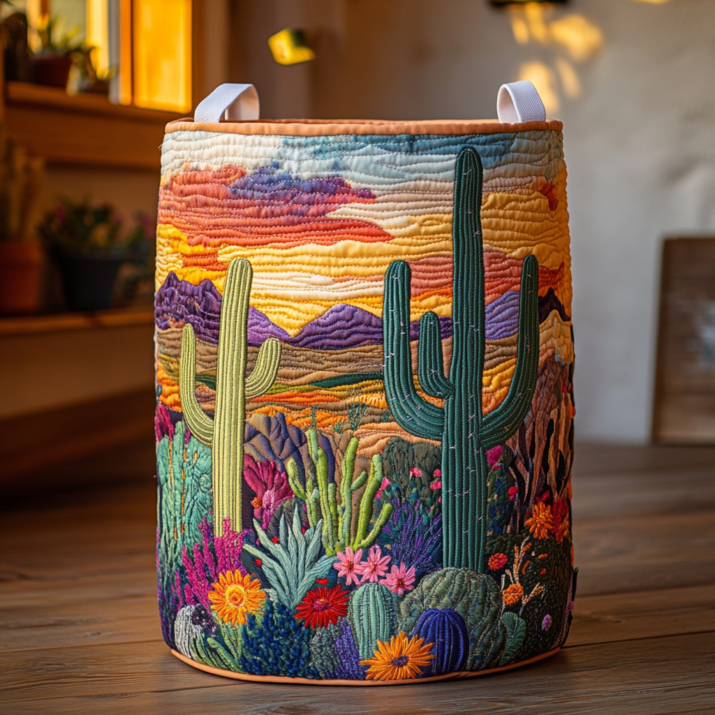 Cactus Vista Laundry Basket Laundry Gifts, Housewarming Gift Ideas, Mother's Day Gifts