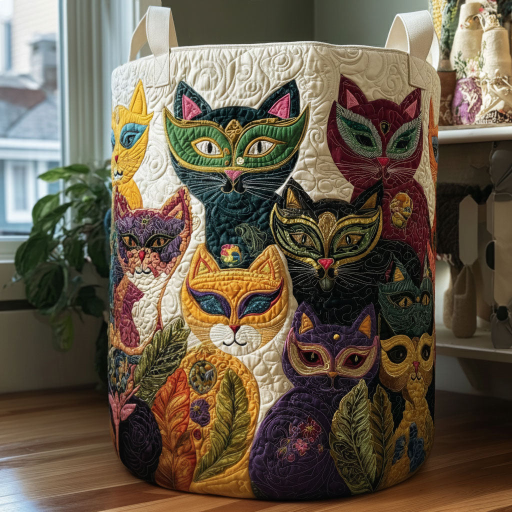 Carnival Cats Laundry Basket Laundry Gifts, Housewarming Gift Ideas, Mother's Day Gifts