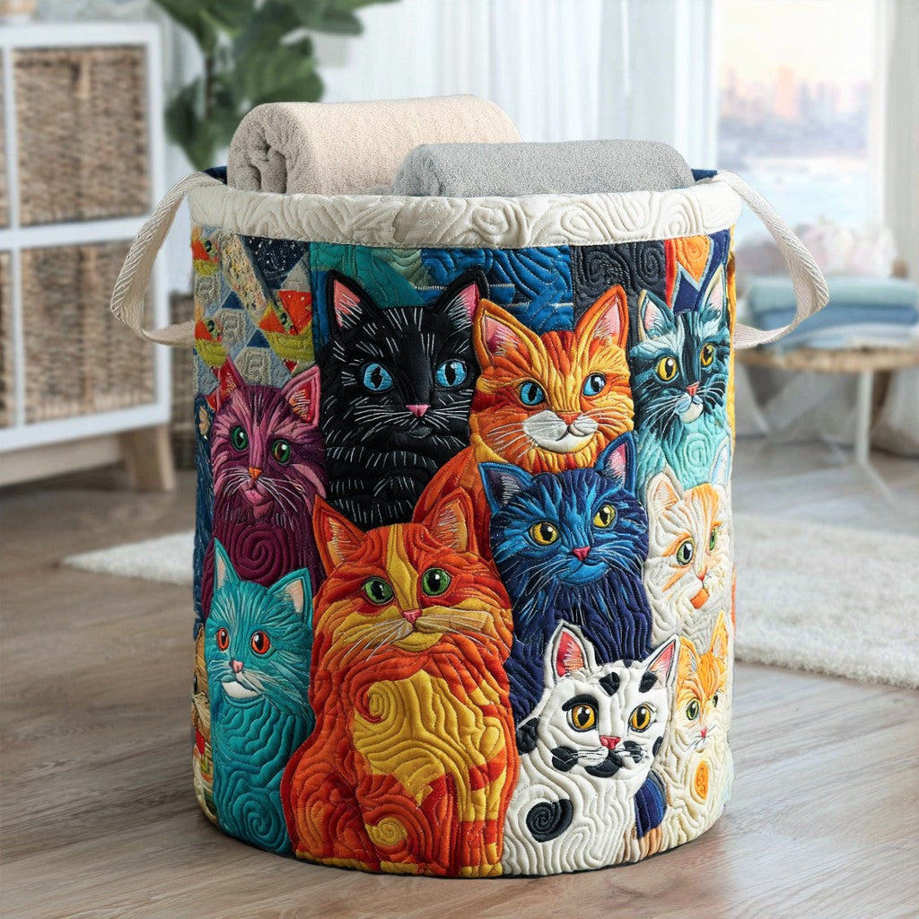 Cat Squad Hamper Laundry Basket Laundry Gifts, Housewarming Gift Ideas, Mother's Day Gifts
