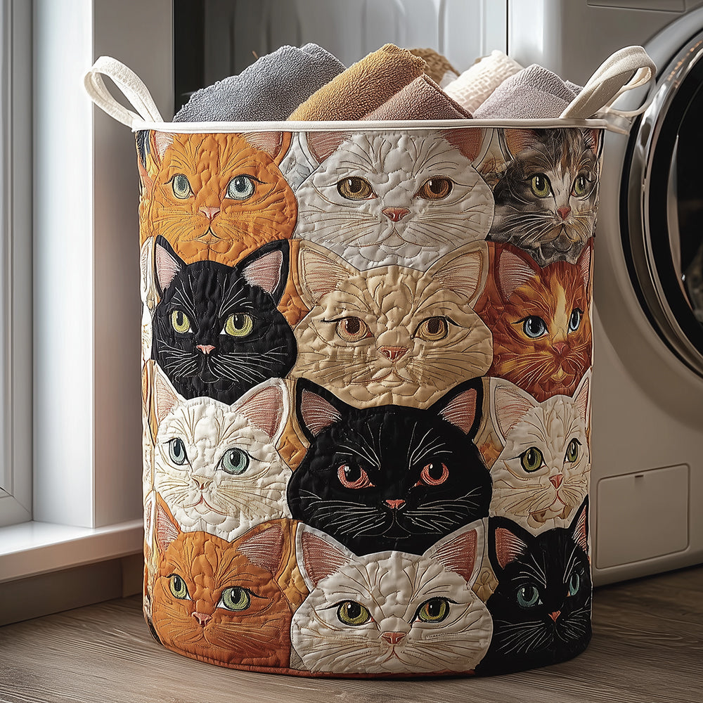 Cat Tails Laundry Basket Laundry Gifts, Housewarming Gift Ideas, Mother's Day Gifts