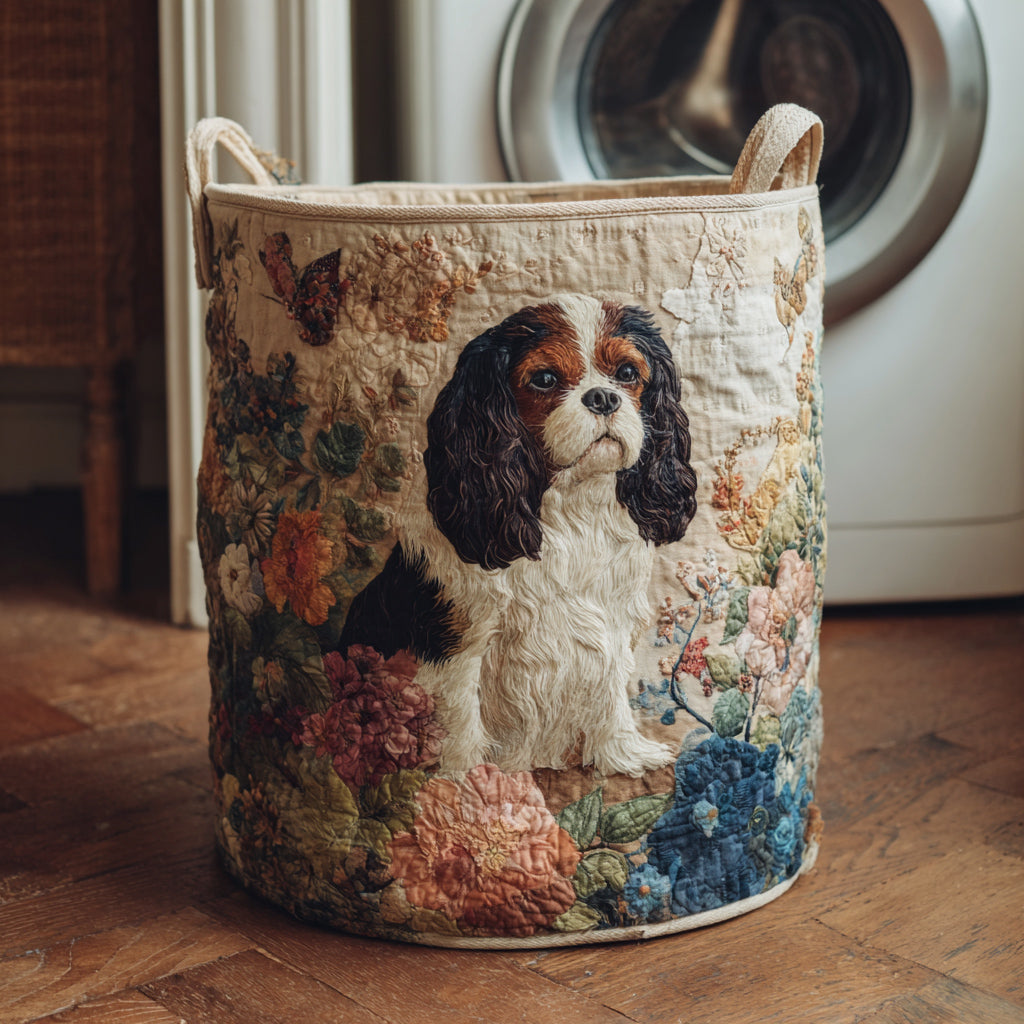 Cavalier Flower Garden Laundry Basket Laundry Gifts, Housewarming Gift Ideas, Mother's Day Gifts