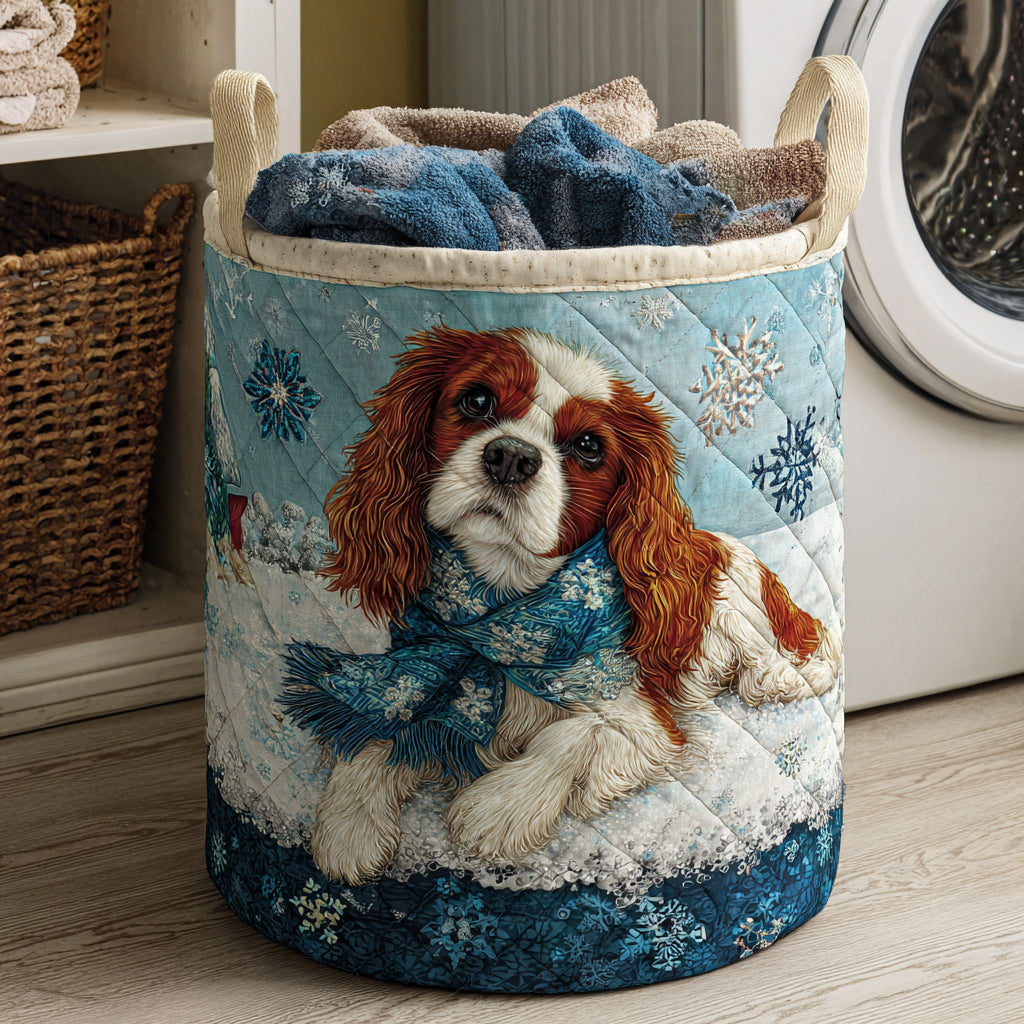 Cavalier Winter Scarf Laundry Basket Laundry Gifts, Housewarming Gift Ideas, Mother's Day Gifts