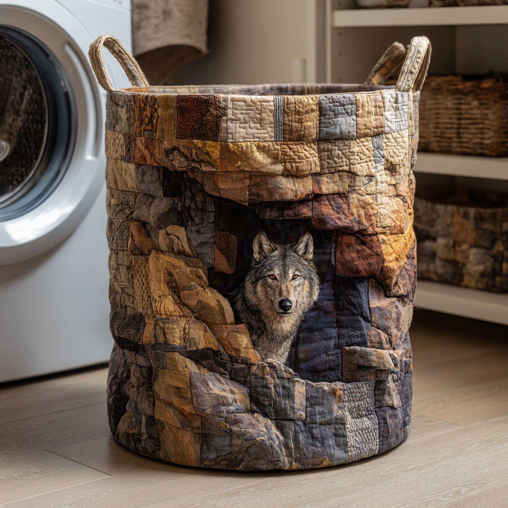 Cave Wolf Guardian Laundry Basket Laundry Gifts, Housewarming Gift Ideas, Mother's Day Gifts