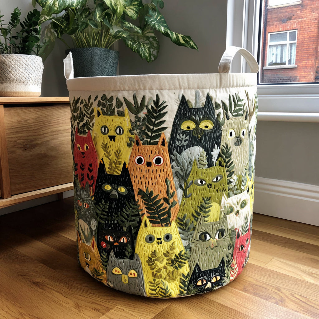Charming Cats Laundry Basket Laundry Gifts, Housewarming Gift Ideas, Mother's Day Gifts