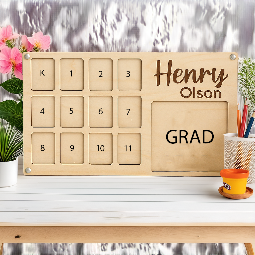 Pre K to Graduation, Custom Picture Frame, Wooden Photo Frame, Home Decor