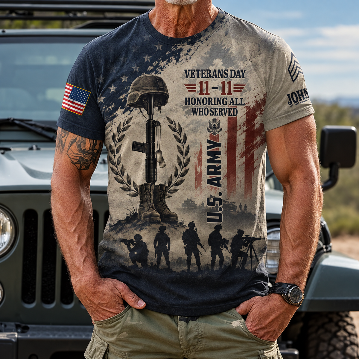 Veterans Day U.S. Army Tribute T-Shirt, Veterans Day Shirt, Military Shirts For Men