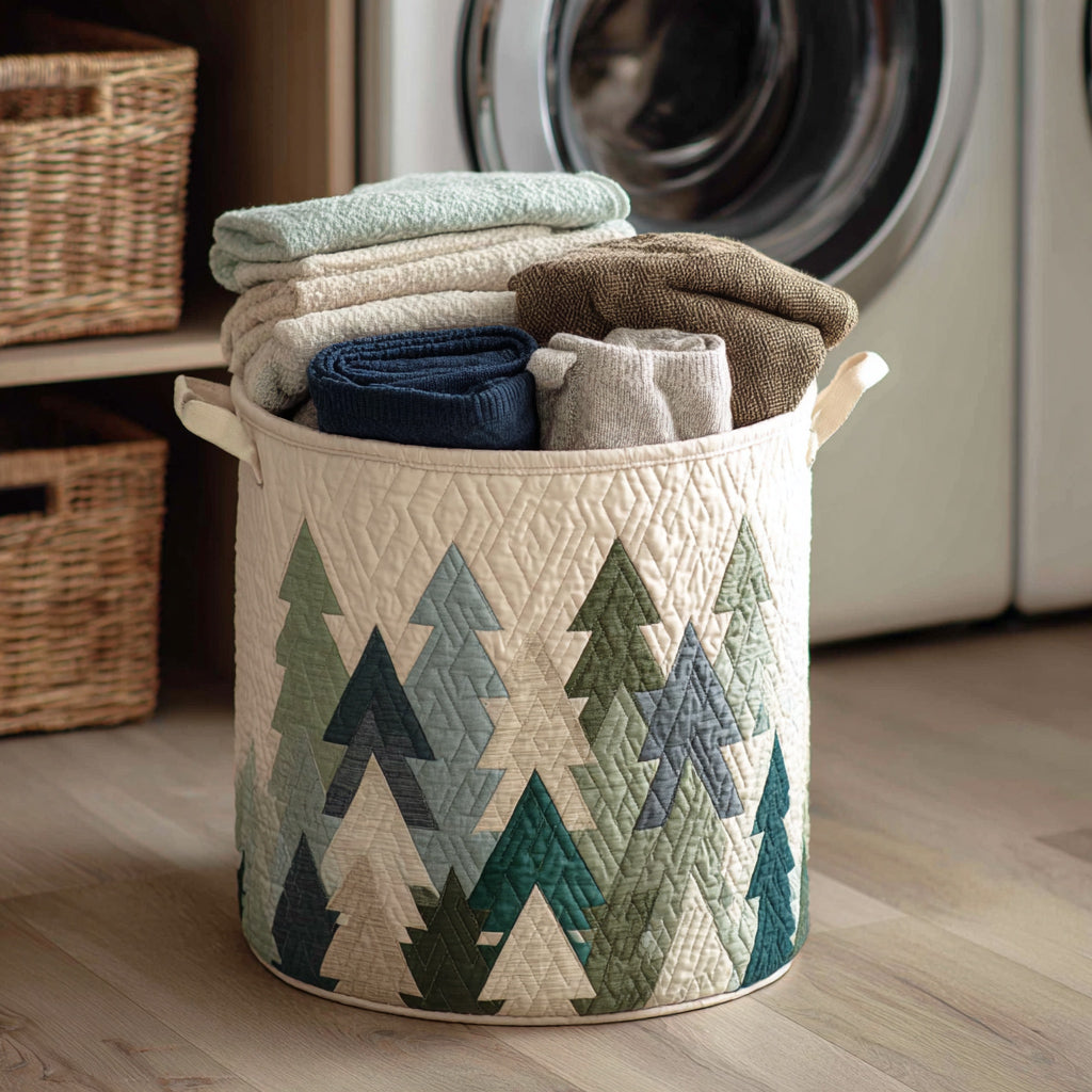 Christmas Green Trees Laundry Basket Laundry Gifts, Housewarming Gift Ideas, Mother's Day Gifts