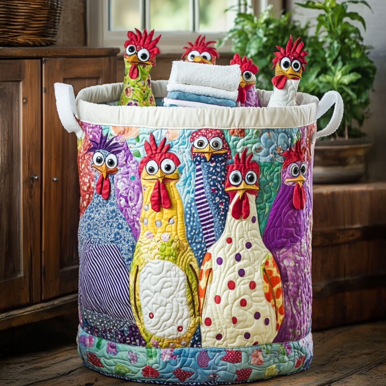 Cluck Couture Laundry Basket Laundry Gifts, Housewarming Gift Ideas, Mother's Day Gifts