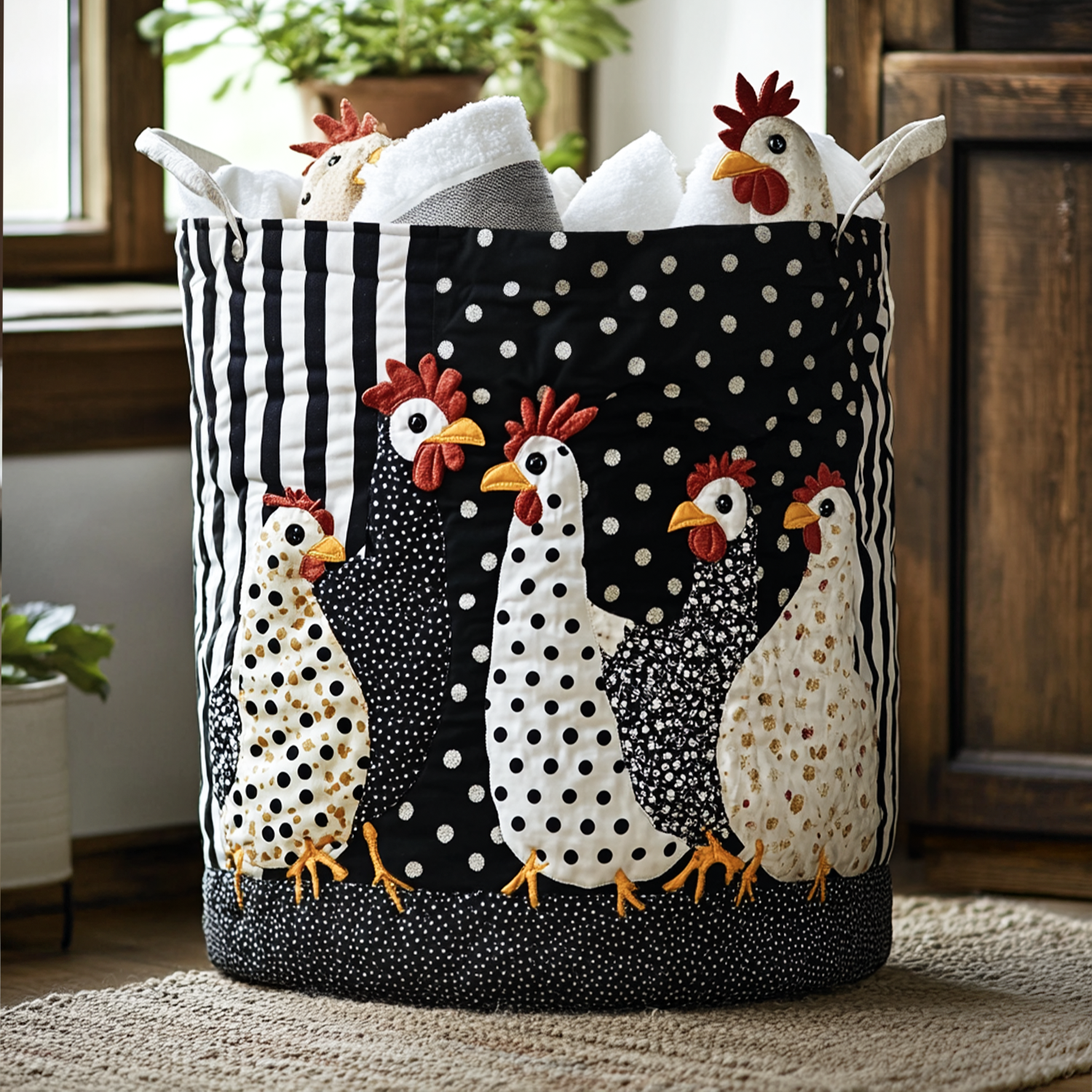 Cluckin Cool Laundry Basket Laundry Gifts, Housewarming Gift Ideas, Mother's Day Gifts