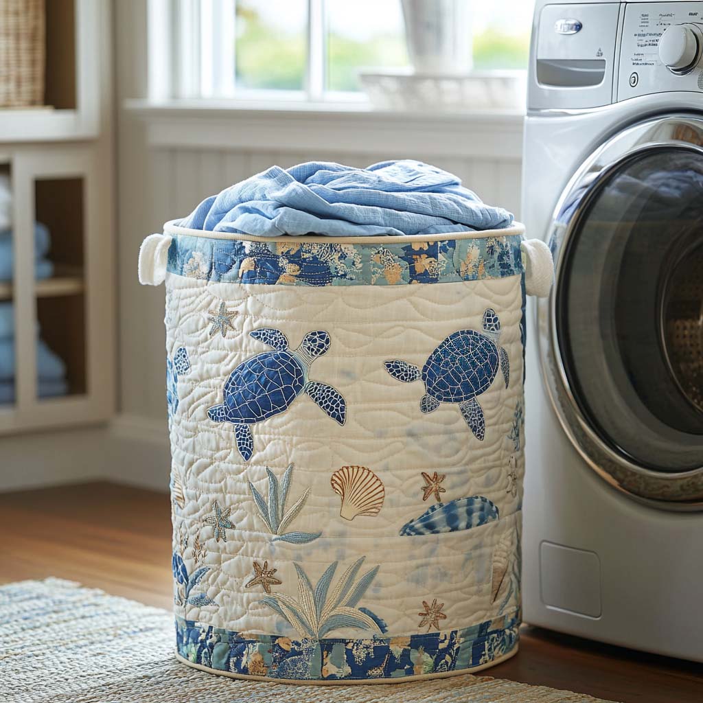 Coastal Calm Laundry Basket Laundry Gifts, Housewarming Gift Ideas, Mother's Day Gifts