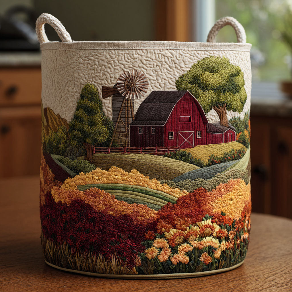 Country Path Laundry Basket Laundry Gifts, Housewarming Gift Ideas, Mother's Day Gifts