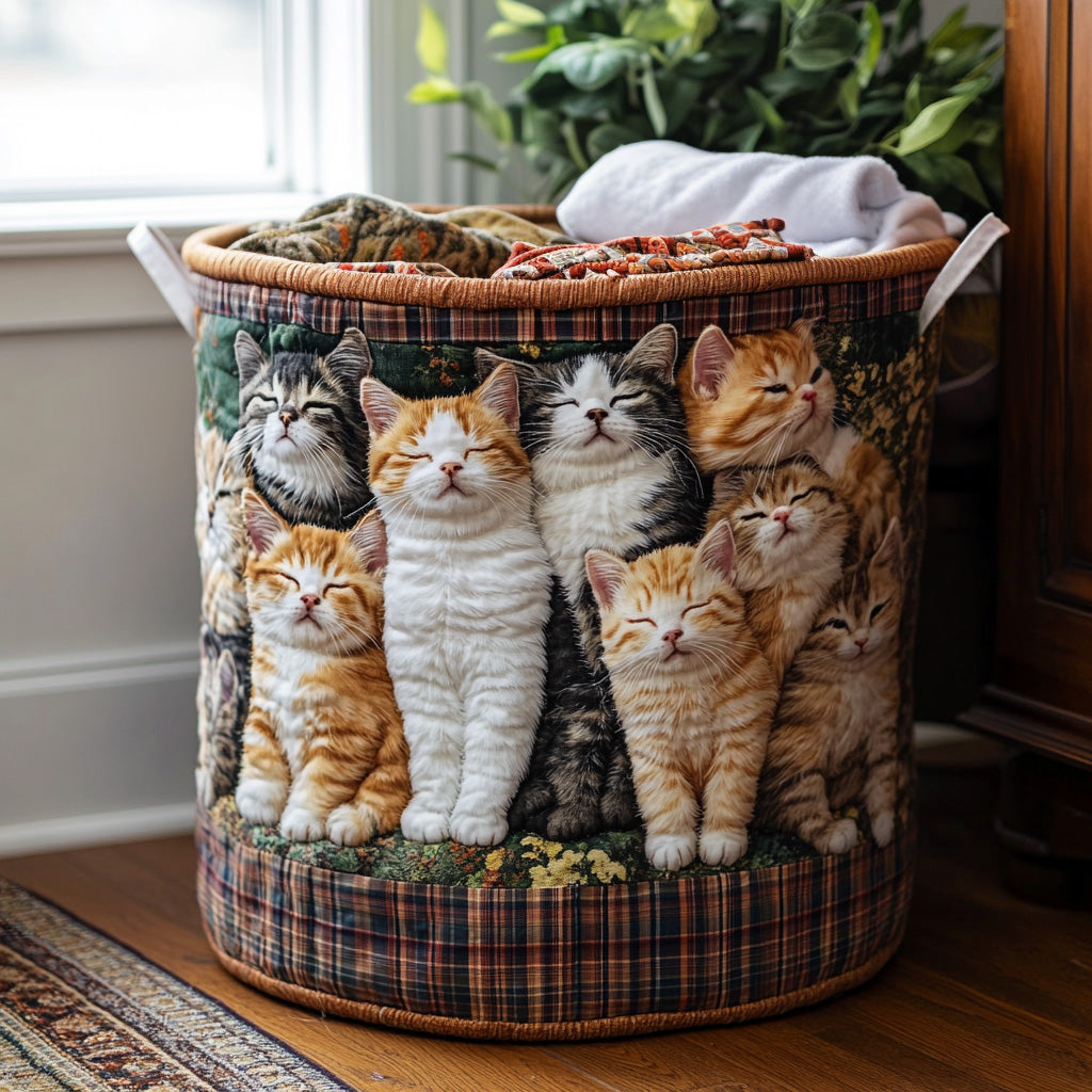 Cozy Whiskers Laundry Basket Laundry Gifts, Housewarming Gift Ideas, Mother's Day Gifts