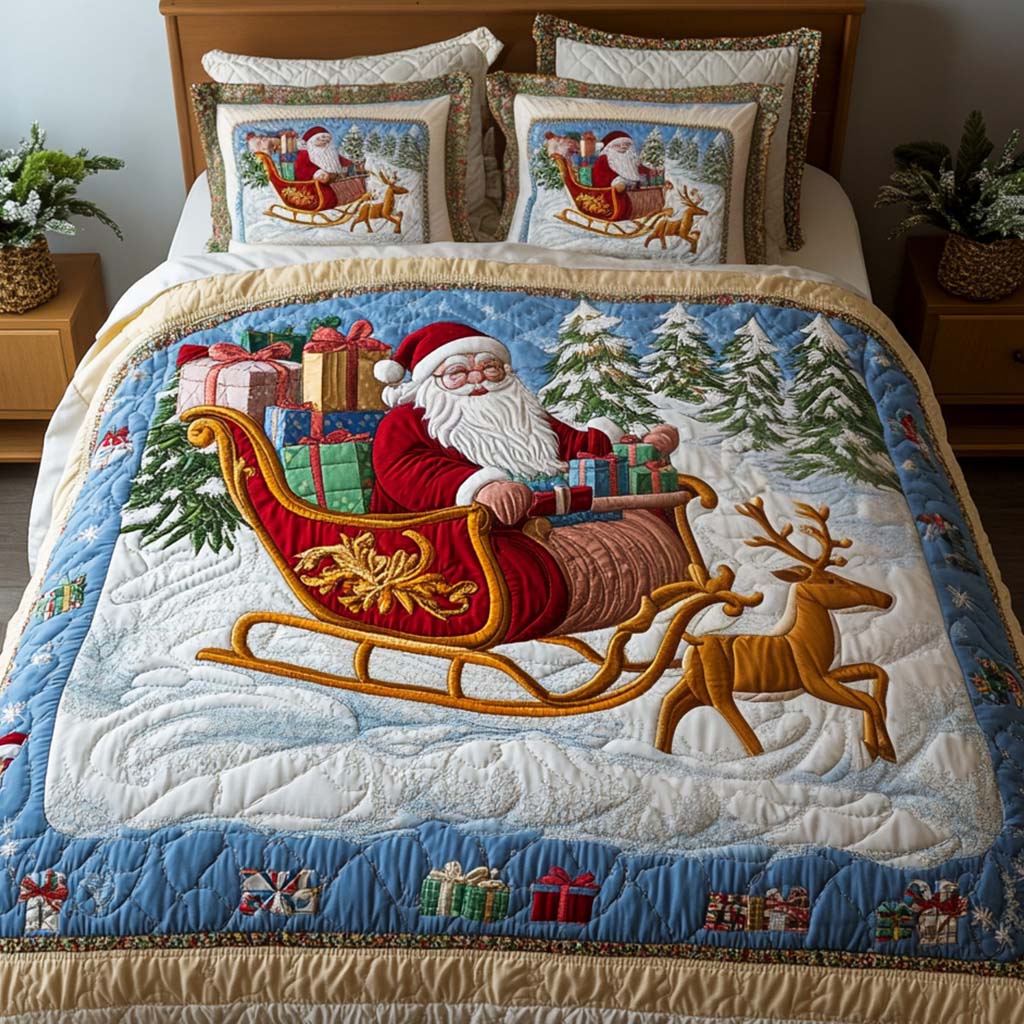 Cozy Wonderland 3-Piece Quilted Bedding Set Bedspread Set New Home Gift