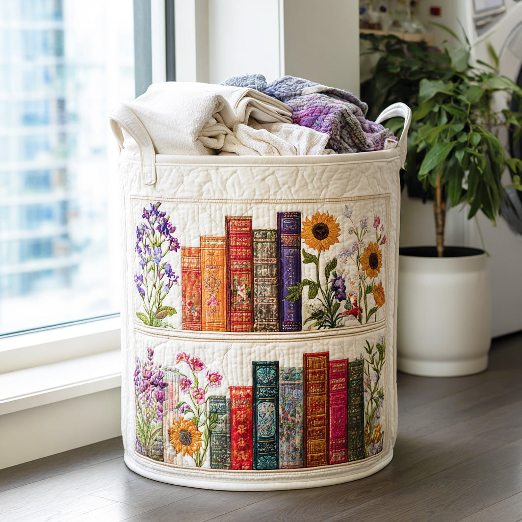 Cozy Book Haven Laundry Basket Laundry Gifts, Housewarming Gift Ideas, Mother's Day Gifts